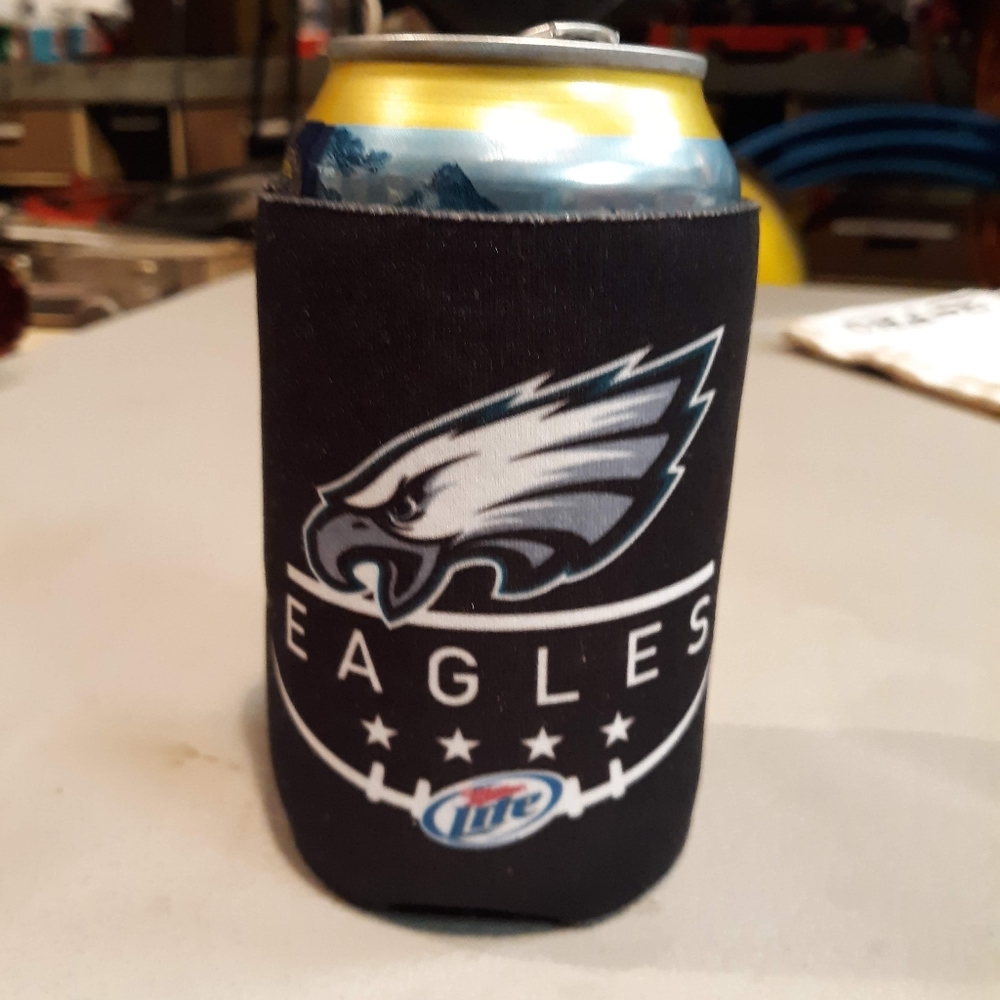 "EAGLES" Logo Miller Lite Koosies 4 for $8